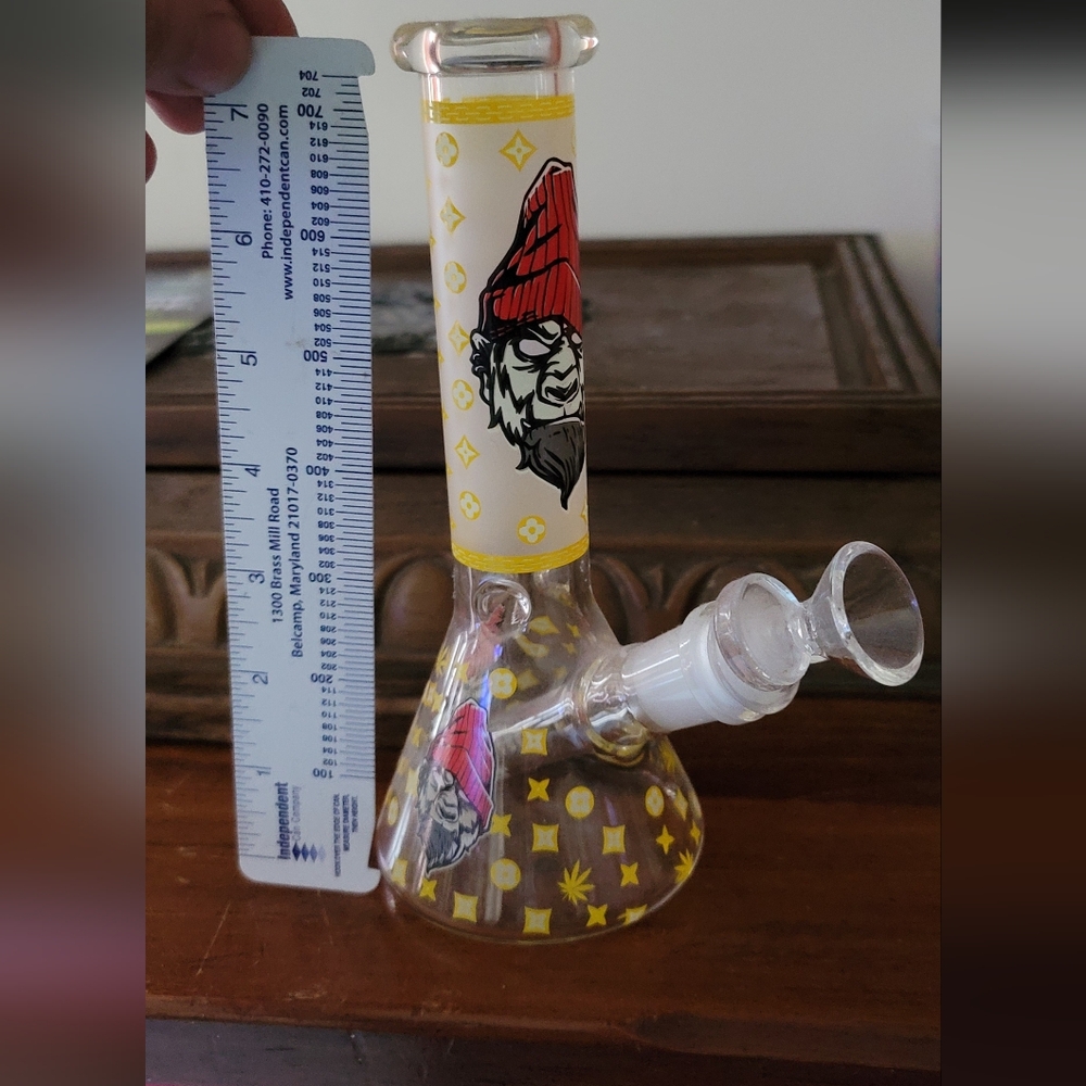 8" glass water piece